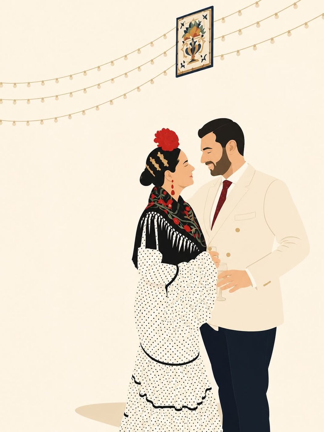 Ilustración flamenca personalizada